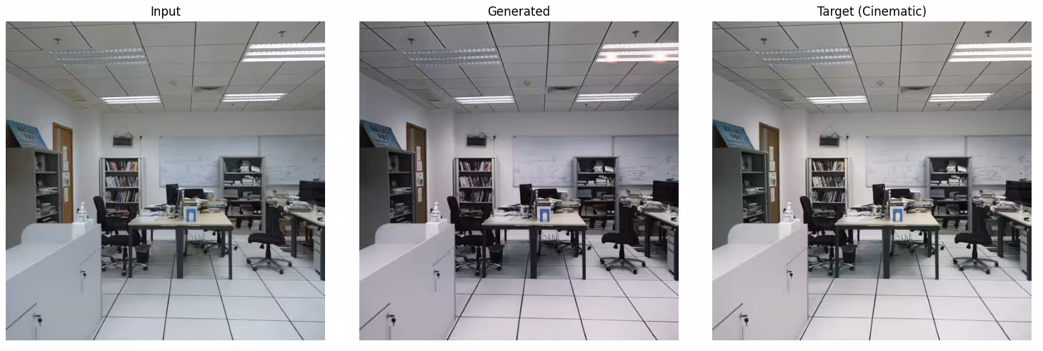 After training for 50 epochs: You can see the blooming in the middle image top right corner)