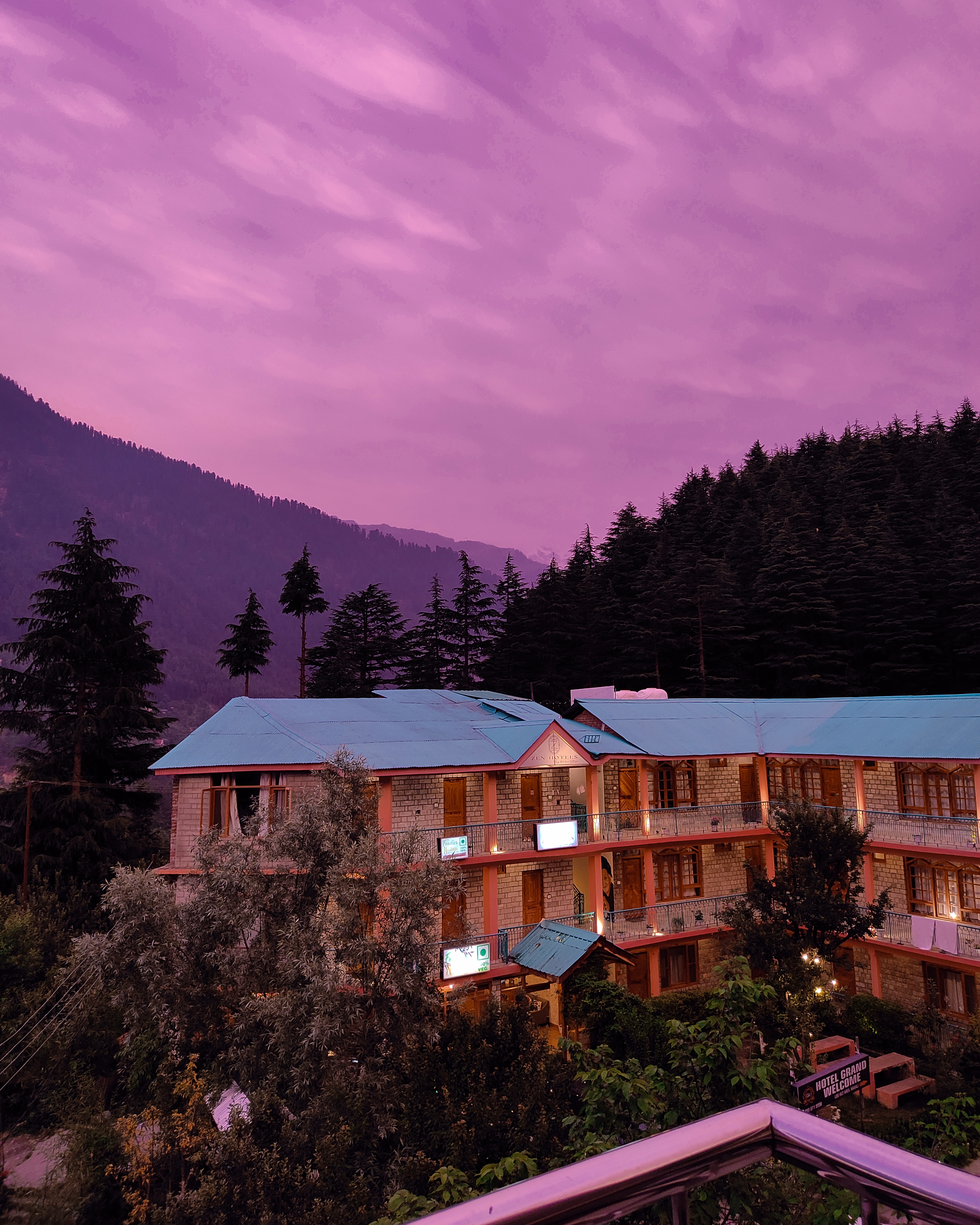 View from our hotel room